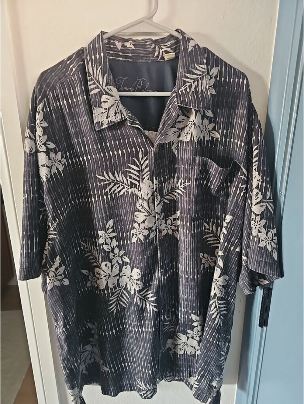 Tommy Bahama Men's Floral Silk Shirt XXL